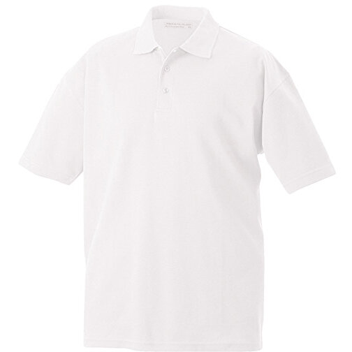 Function Polo , James Nicholson, weiß, 55% Baumwolle, 45% Polyester, L, , Bild 1