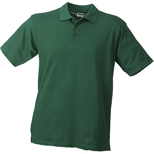 Worker Polo , James Nicholson, dark-grün, 65% Polyester, 35% Baumwolle, XL, , Bild 1