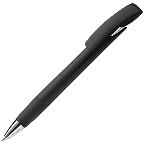 Kugelschreiber Zorro Hardcolour , schwarz, ABS & Metall, 14,50cm (Länge), Bild 2