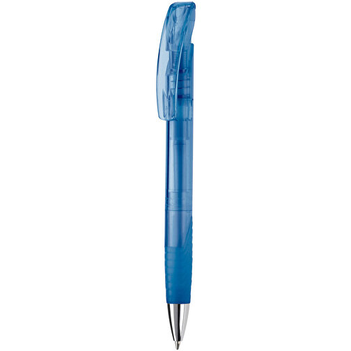 Kugelschreiber Zorro Transparent , transparent blau, ABS & Metall, 14,50cm (Länge), Bild 1