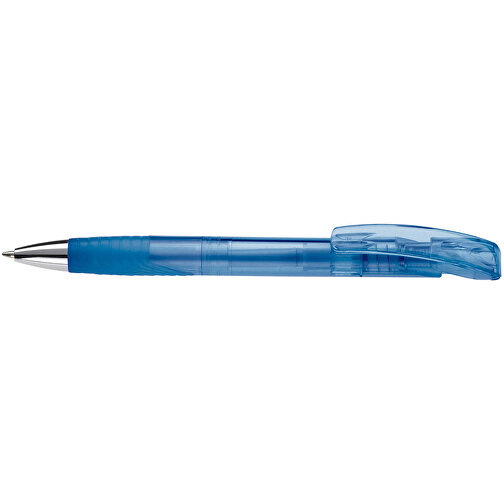 Kugelschreiber Zorro Transparent , transparent blau, ABS & Metall, 14,50cm (Länge), Bild 3