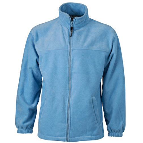 Full-Zip Fleece , James Nicholson, light-blau, 100% Polyester, S, , Bild 1