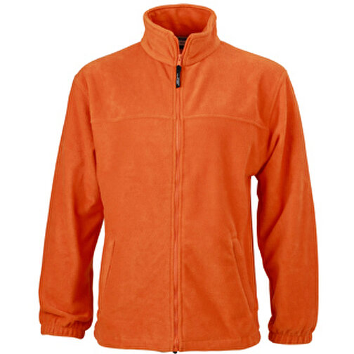 Full-Zip Fleece , James Nicholson, orange, 100% Polyester, M, , Bild 1