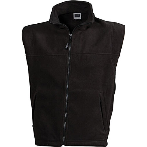 Fleece Vest , James Nicholson, dark-grau, 100% Polyester, 3XL, , Bild 1