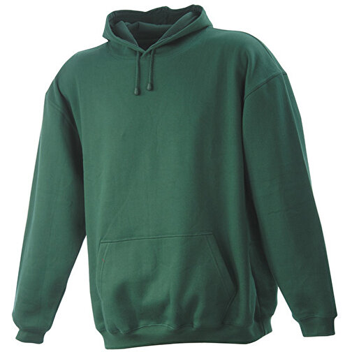 Hooded Sweat , James Nicholson, dark-grün, 80% Baumwolle, ringgesponnen, 20% Polyester, M, , Bild 1