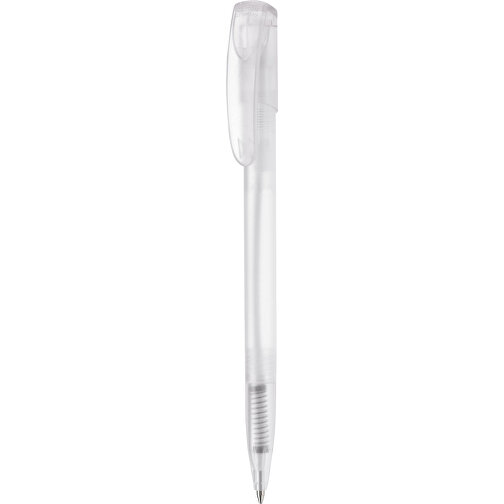 Kugelschreiber Deniro Frosty , gefrostet weiss, ABS, 14,30cm (Länge), Bild 1