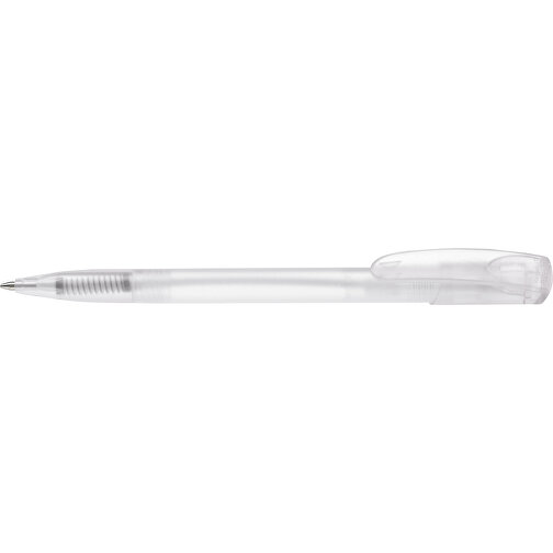 Kugelschreiber Deniro Frosty , gefrostet weiss, ABS, 14,30cm (Länge), Bild 3