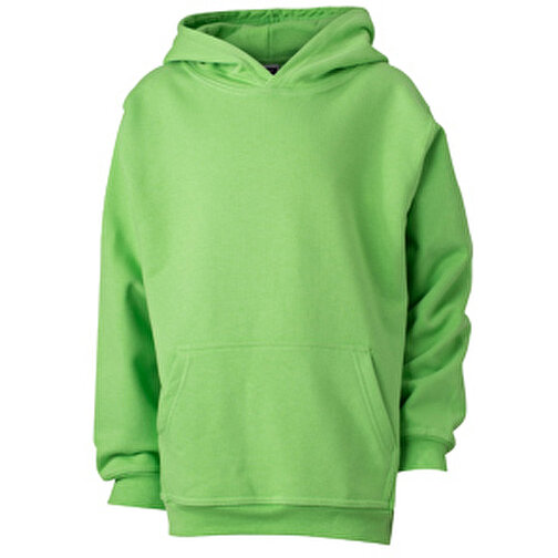 Hooded Sweat Junior , James Nicholson, lime-grün, 80% Baumwolle, ringgesponnen, 20% Polyester, XS (98/104), , Bild 1