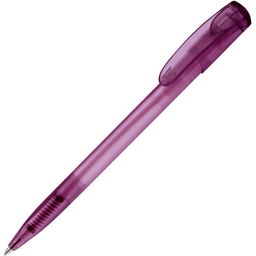 Kugelschreiber Deniro Frosty , mattes lila, ABS, 14,30cm (Länge), Bild 2
