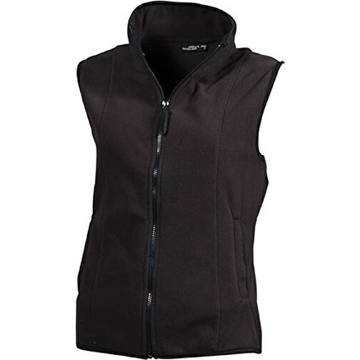 Girly Microfleece Vest , James Nicholson, dark-grau, 100% Polyester, S, , Bild 1