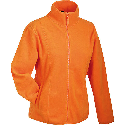 Girly Microfleece Jacket , James Nicholson, orange, 100% Polyester, XL, , Bild 1