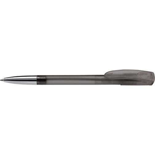 Kugelschreiber Deniro Mit Metallspitze Frosty , gefrostet schwarz, ABS & Metall, 14,30cm (Länge), Bild 3