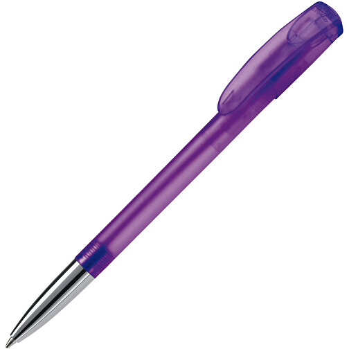Kugelschreiber Deniro Mit Metallspitze Frosty , mattes lila, ABS & Metall, 14,30cm (Länge), Bild 2