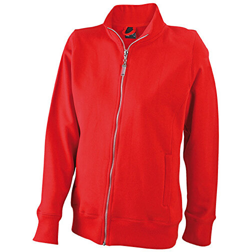 Ladies’ Jacket , James Nicholson, rot, 80% Baumwolle, ringgesponnen, 20% Polyester, L, , Bild 1
