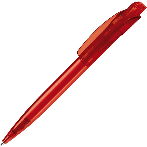 Kugelschreiber Cube Transparent , transparent rot, ABS, 14,70cm (Länge), Bild 2