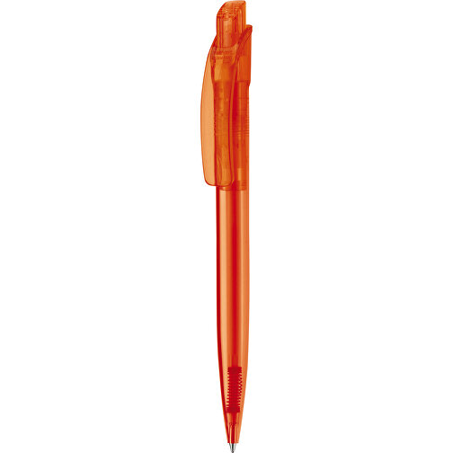 Kugelschreiber Cube Transparent , transparent orange, ABS, 14,70cm (Länge), Bild 1