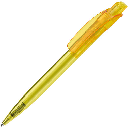 Kugelschreiber Cube Transparent , transparent gelb, ABS, 14,70cm (Länge), Bild 2