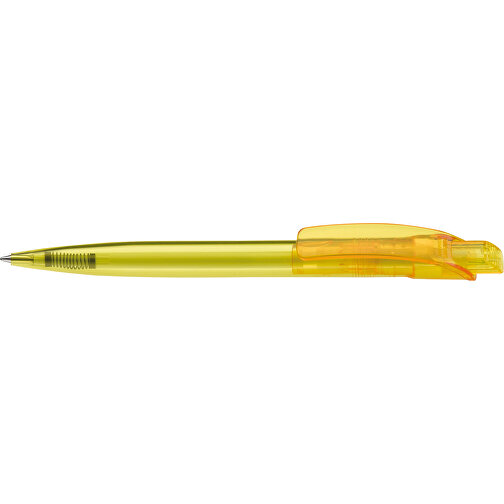 Kugelschreiber Cube Transparent , transparent gelb, ABS, 14,70cm (Länge), Bild 3