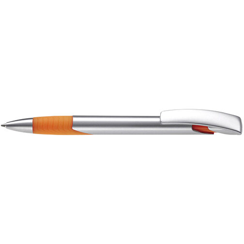 Kugelschreiber Zorro Silver , silber / orange, ABS & Metall, 14,50cm (Länge), Bild 3