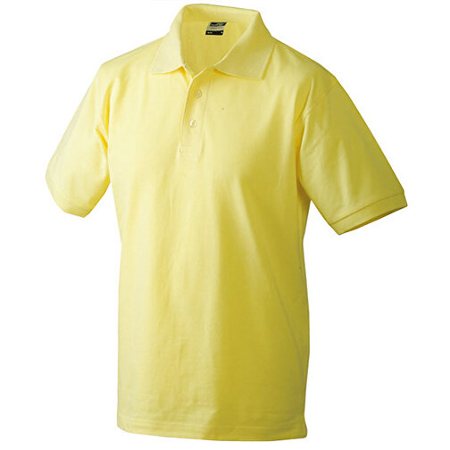 Classic Polo , James Nicholson, light-gelb, 100% Baumwolle, gekämmt, ringgesponnen, XL, , Bild 1