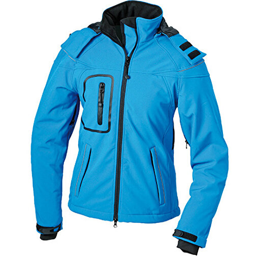 Ladies’ Winter Softshell Jacket , James Nicholson, aqua, 100% Polyester, L, , Bild 1