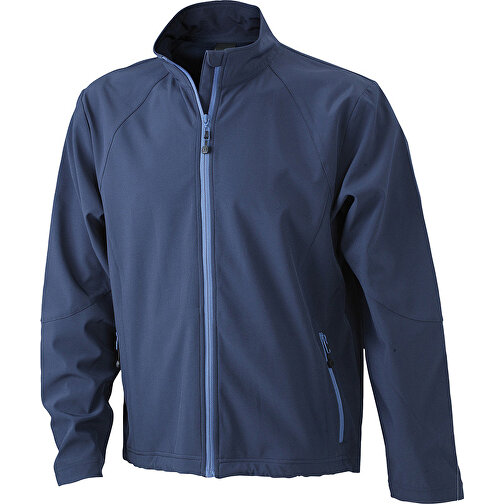 Men’s Softshell Jacket , James Nicholson, navy, 90% Polyester, 10% Elasthan, L, , Bild 1