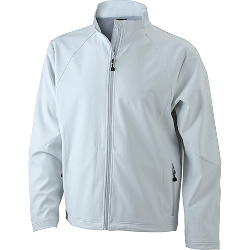 Men’s Softshell Jacket , James Nicholson, off-weiss, 90% Polyester, 10% Elasthan, L, , Bild 1