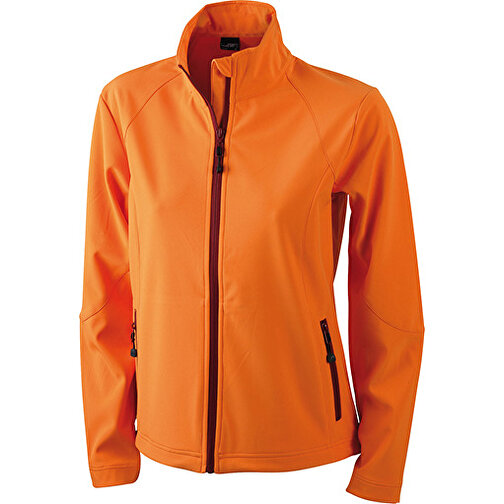Ladies’ Softshell Jacket , James Nicholson, orange, 90% Polyester, 10% Elasthan, L, , Bild 1