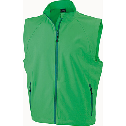 Men’s  Softshell Vest , James Nicholson, grün, 90% Polyester, 10% Elasthan, S, , Bild 1
