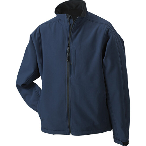 Men’s Softshell Jacket , James Nicholson, navy, 95% Polyester, 5% Elasthan, 3XL, , Bild 1