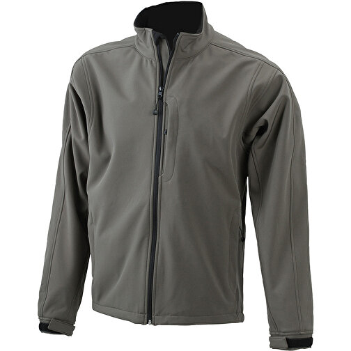 Men’s Softshell Jacket , James Nicholson, olive, 95% Polyester, 5% Elasthan, 3XL, , Bild 1