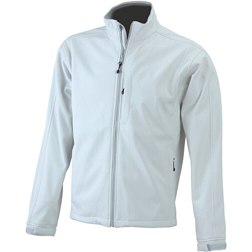Softshell Jacket Junior , James Nicholson, off-weiß, 95% Polyester, 5% Elasthan, L (134/140), , Bild 1