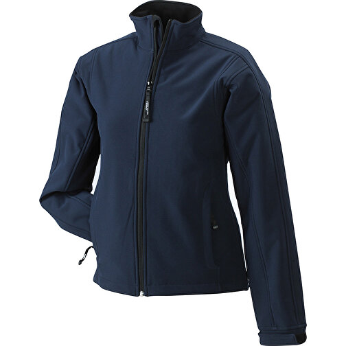 Ladies’ Softshell Jacket , James Nicholson, navy, 95% Polyester, 5% Elasthan, S, , Bild 1