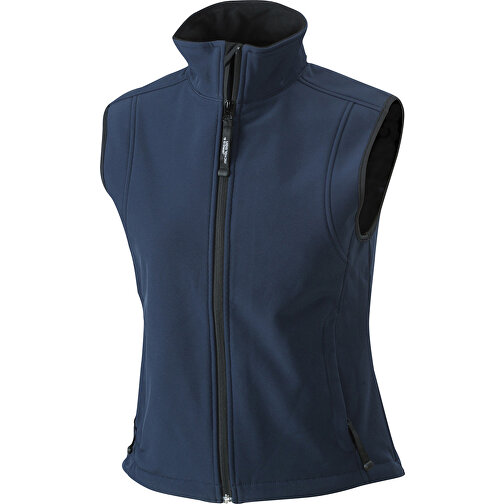 Ladies’ Softshell Vest , James Nicholson, navy, 95% Polyester, 5% Elasthan, M, , Bild 1