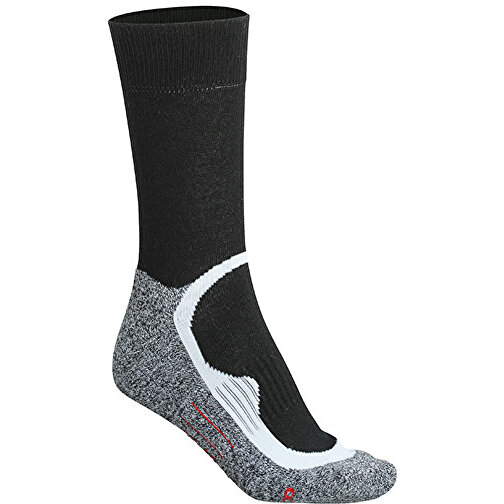 Sport Socks , James Nicholson, schwarz/schwarz, 76% Polyester, 22% Polyamid, 2% Elasthan, 45-47, , Bild 1