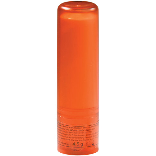 Lippenpflegestift , gefrostet orange, ABS & Bienenwachs, 7,00cm (Länge), Bild 1