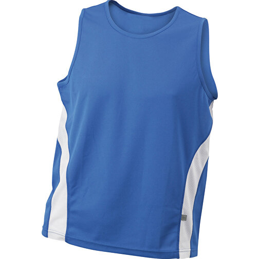 Men’s Running Tank , James Nicholson, royal/weiß, 100% Polyester, L, , Bild 1