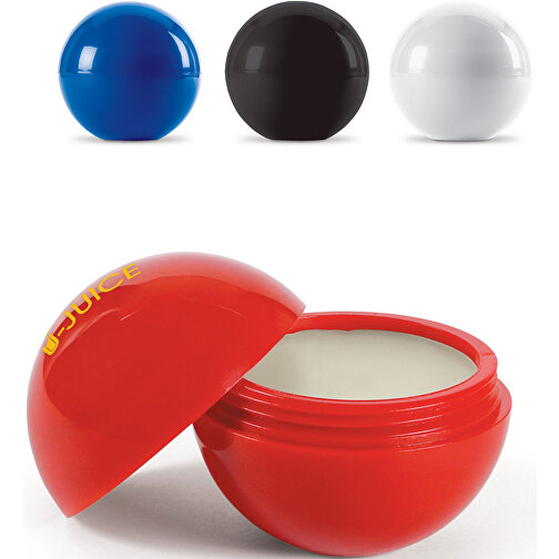 Lippenpflegebalsam Ball , schwarz, ABS & Bienenwachs, , Bild 2