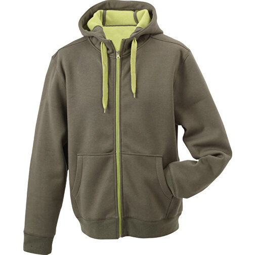 Ladies’ Doubleface Jacket , James Nicholson, olive/lime-grün, 55% Polyester, 45% Baumwolle, XXL, , Bild 1