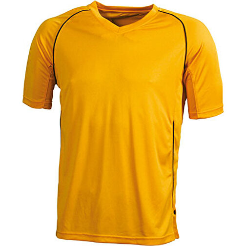 Team Shirt Junior , James Nicholson, orange/schwarz, 100% Polyester, XXL (158/164, , Bild 1