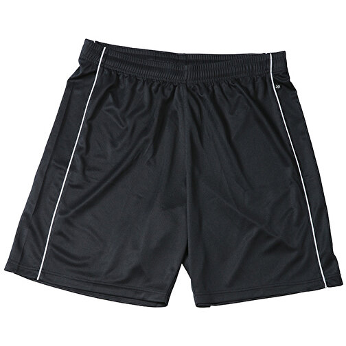 Basic Team Shorts , James Nicholson, schwarz/weiss, 100% Polyester, XL, , Bild 1