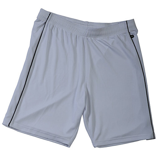 Basic Team Shorts Junior , James Nicholson, weiss/schwarz, 100% Polyester, XL (146/152), , Bild 1