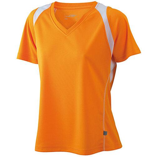Ladies’ Running-T , James Nicholson, orange/weiss, 100% Polyester, L, , Bild 1