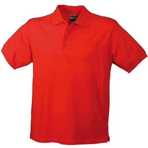 Workwear Polo Men , James Nicholson, rot, 100% Baumwolle, gekämmt, ringgesponnen, XL, , Bild 1