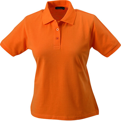 Workwear Polo Women , James Nicholson, orange, 100% Baumwolle, gekämmt, ringgesponnen, S, , Bild 1