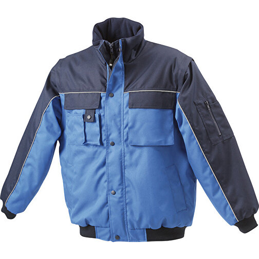 Workwear Jacket , James Nicholson, royal/navy, 100% Polyester, 3XL, , Bild 1