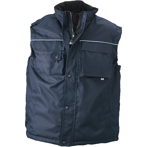 Workwear Vest , James Nicholson, navy, 100% Polyester, M, , Bild 1