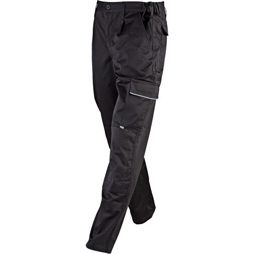 Workwear Pants , James Nicholson, schwarz, 65% Polyester, 35% Baumwolle, XL, , Bild 1