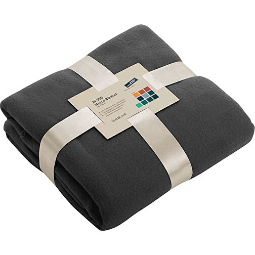 Fleece Blanket , James Nicholson, dark-grau, 100% Polyester, one size, , Bild 1