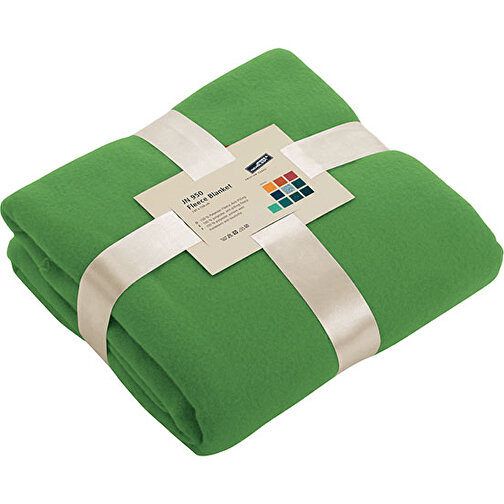 Fleece Blanket , James Nicholson, lime-grün, 100% Polyester, one size, , Bild 1